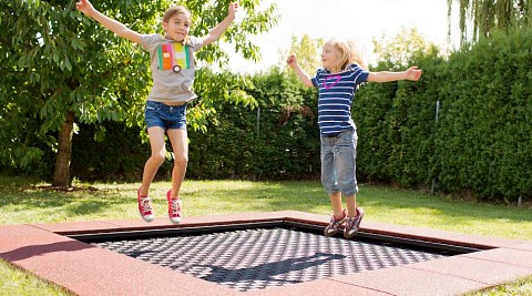 Square Trampolines